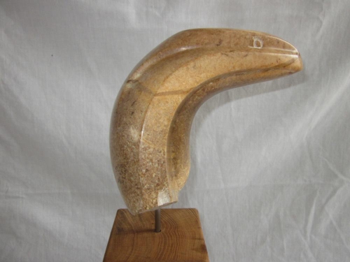king cobra: Beeld van Braziliaans Speksteen op en houten sokkel ( Cobra ) march 2014 018 2
